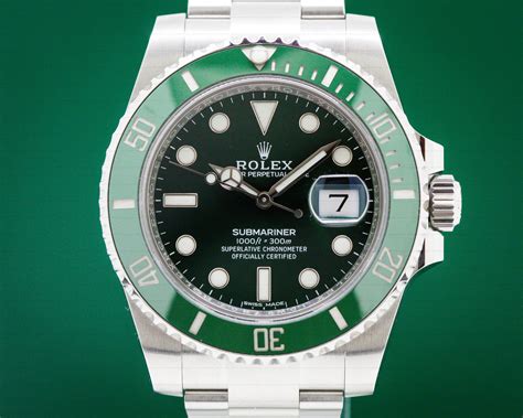 rolex submariner lunetta verde|rolex submariner model 126610lv.